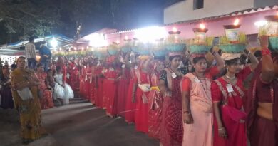जवारा विसर्जन के साथ माँ सर्वमंगला देवी मंदिर में शारदीय नवरात्रि सम्पन्न