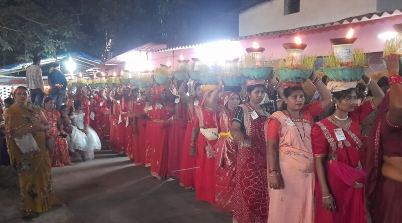 जवारा विसर्जन के साथ माँ सर्वमंगला देवी मंदिर में शारदीय नवरात्रि सम्पन्न